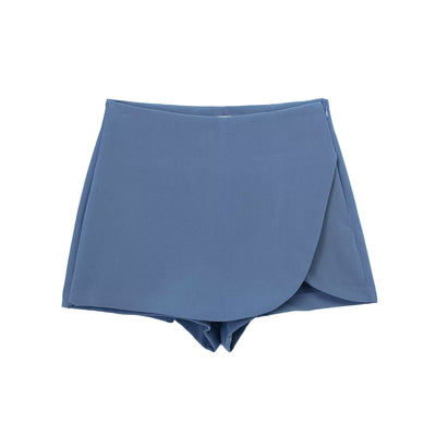 High Waist Asymmetric Shorts Pants | Short Pantskirt - LShoporia
