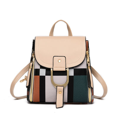 Women’s Grid Backpack – School & Travel Bag for Girls.