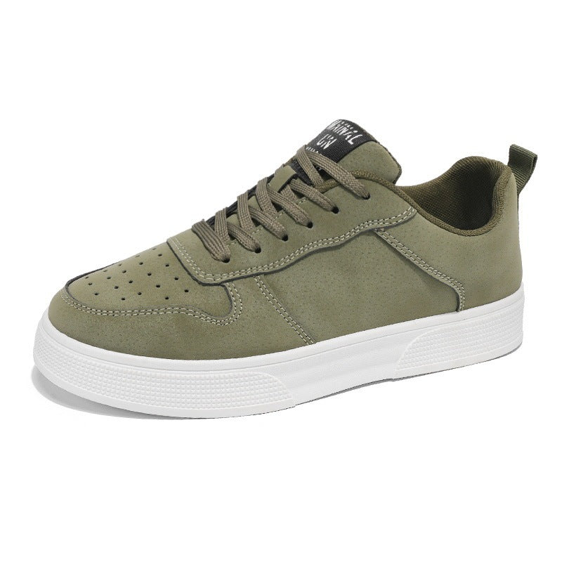 Men’s Casual Sneakers – Lace-Up Flat Walking Shoes