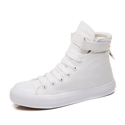 Women’s High-Top Canvas Shoes – Velcro Sports Sneakers.