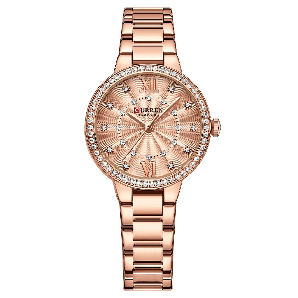 Women's Casual Steel Strap Watch – Sleek & Stylish Design