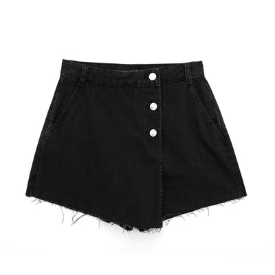 High Waisted Denim Shorts | Slimming Style - LShoporia