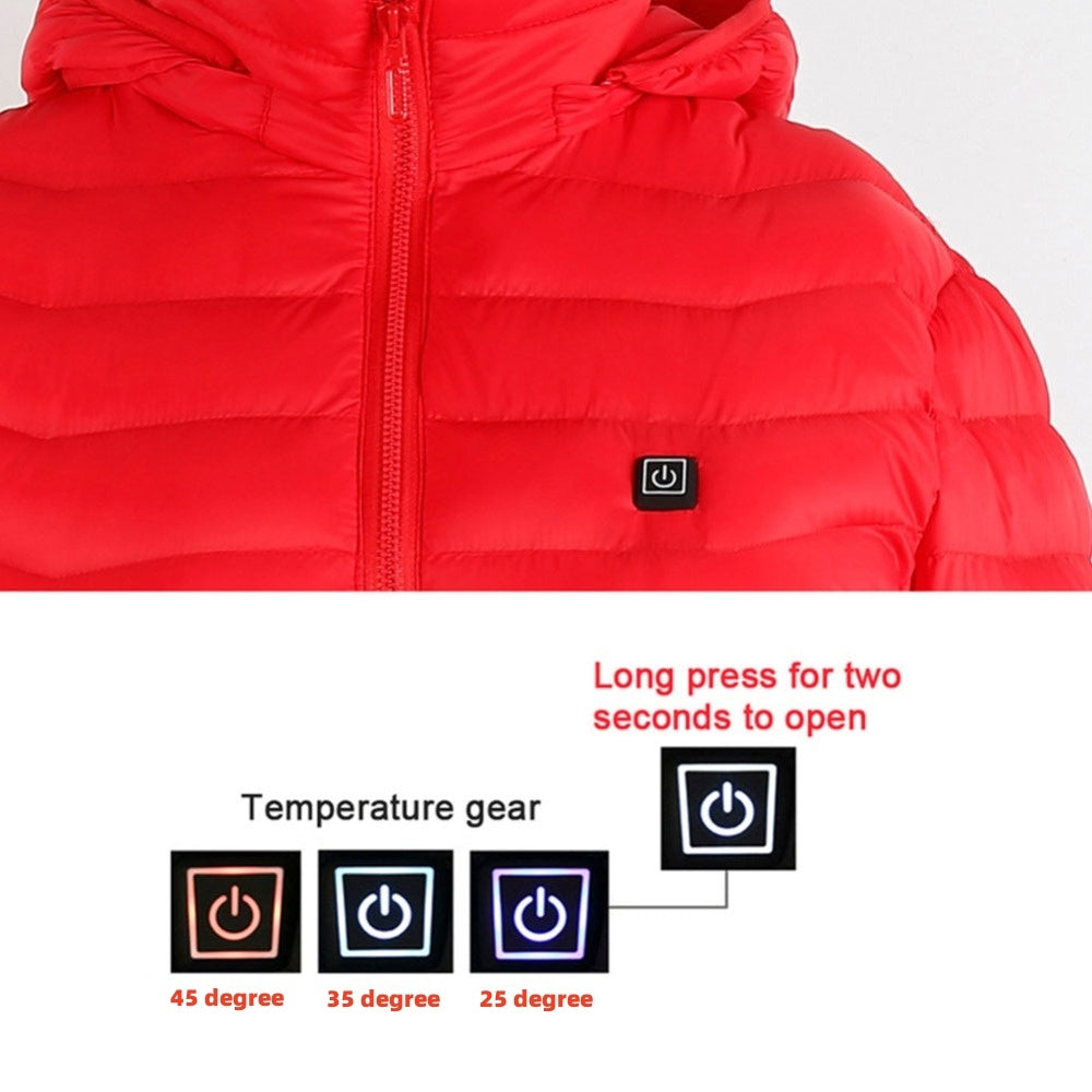 Men’s USB Heated Jacket – Winter Thermal Electric Coat with Heating Vest