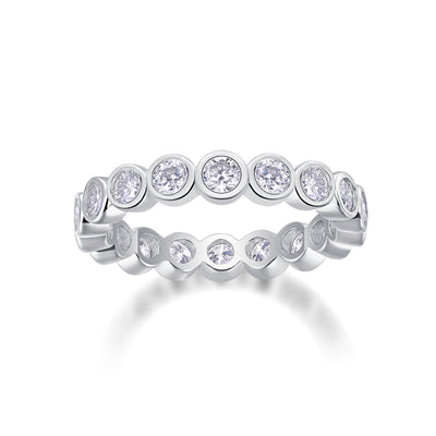 Luxury Diamond Ring – Moissanite Silver Fashion Set.