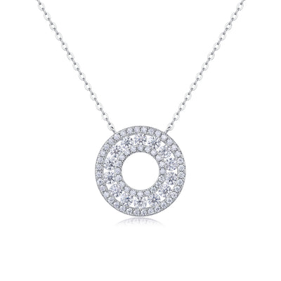 Reciprocating Pendant Set – Moissanite & S925 Sterling Silver.
