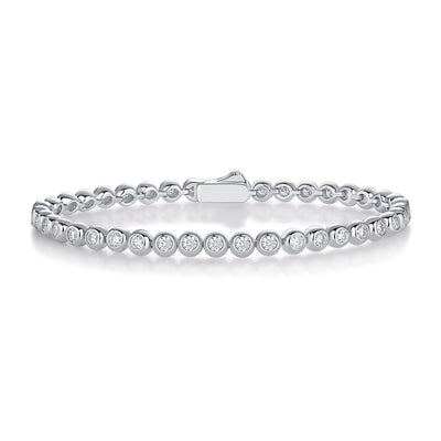 Galaxy Dream Luxury S925 Silver Bracelet – Moissanite Diamond Shine.