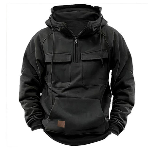 Men’s Zip-Up Hoodie – Casual Sports Sweatshirt with Pockets