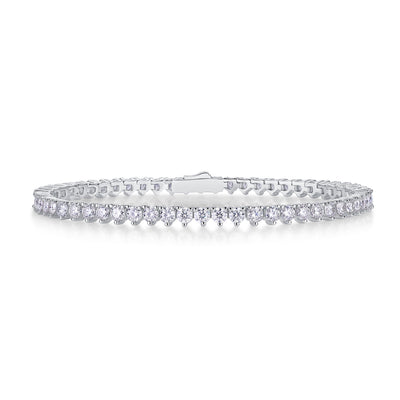 Mark Luxury S925 Silver Bracelet – Moissanite Diamond Look, High-End Jewelry.
