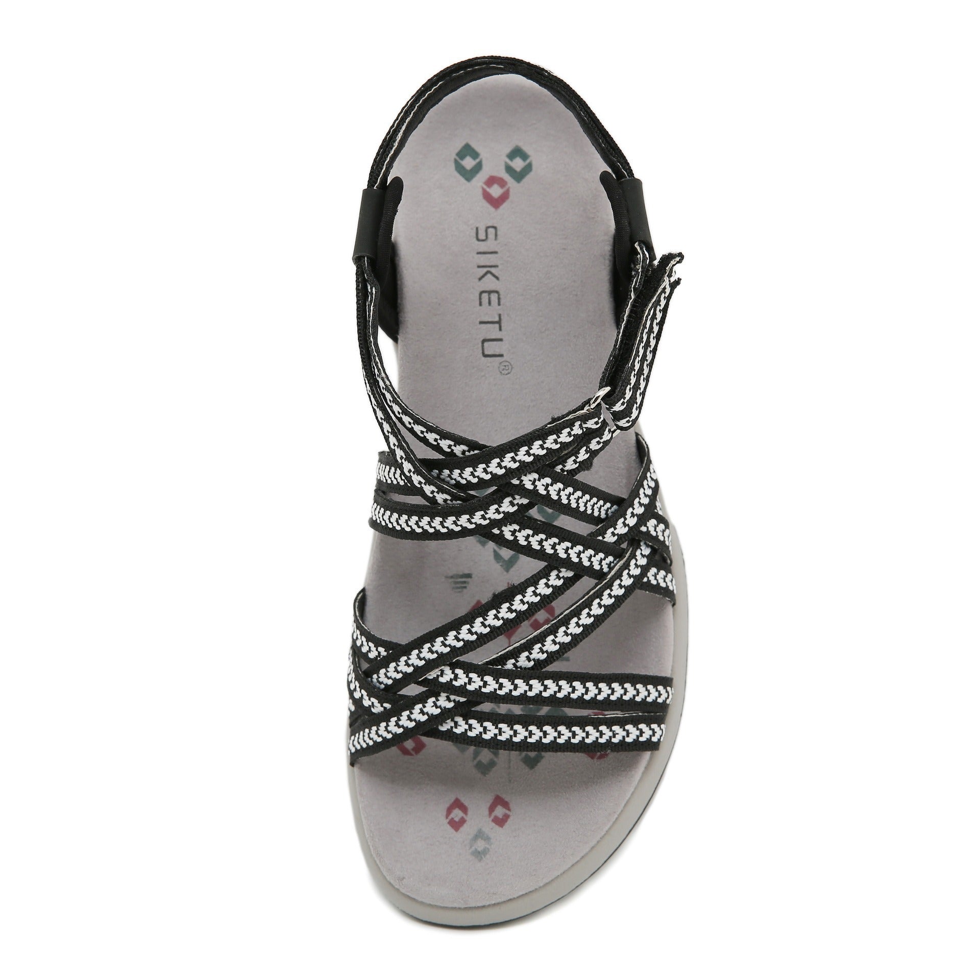 Plus Size Women’s Sports Sandals – Casual Velcro Printed Design