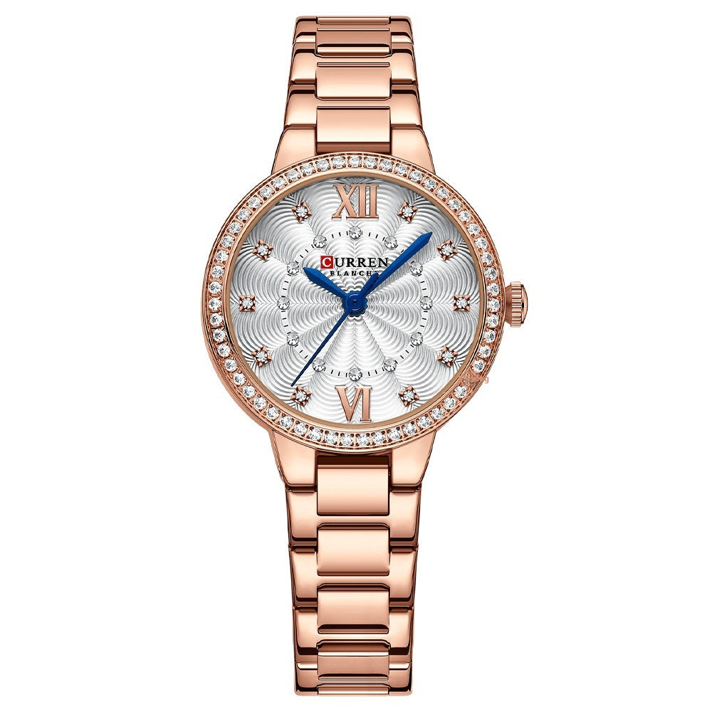 Women's Casual Steel Strap Watch – Sleek & Stylish Design