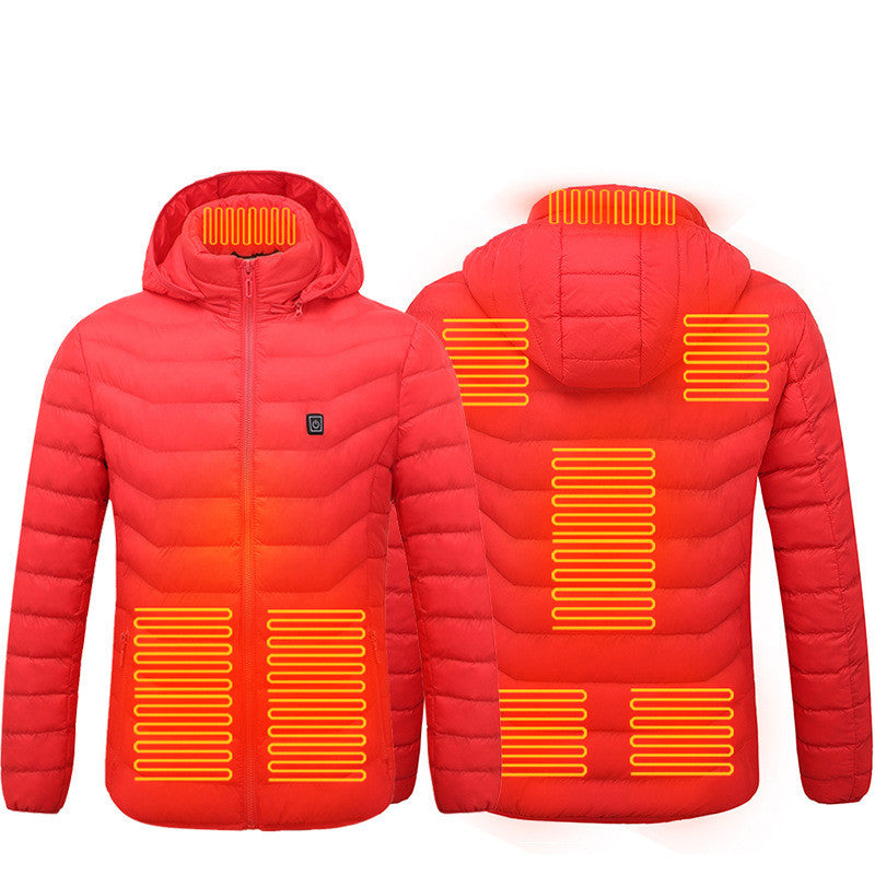 Men’s USB Heated Jacket – Winter Thermal Electric Coat with Heating Vest