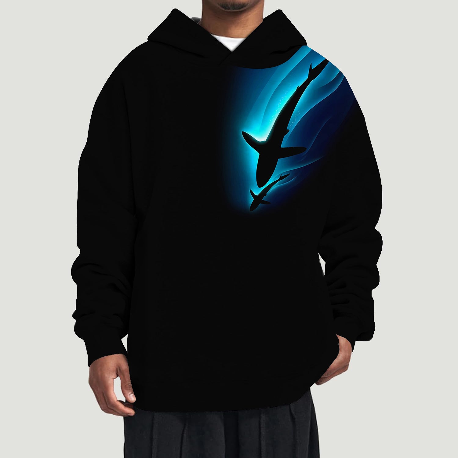 Men’s 3D Digital Print Hoodie – Casual Pullover