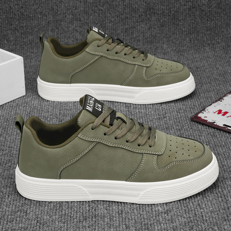 Men’s Casual Sneakers – Lace-Up Flat Walking Shoes