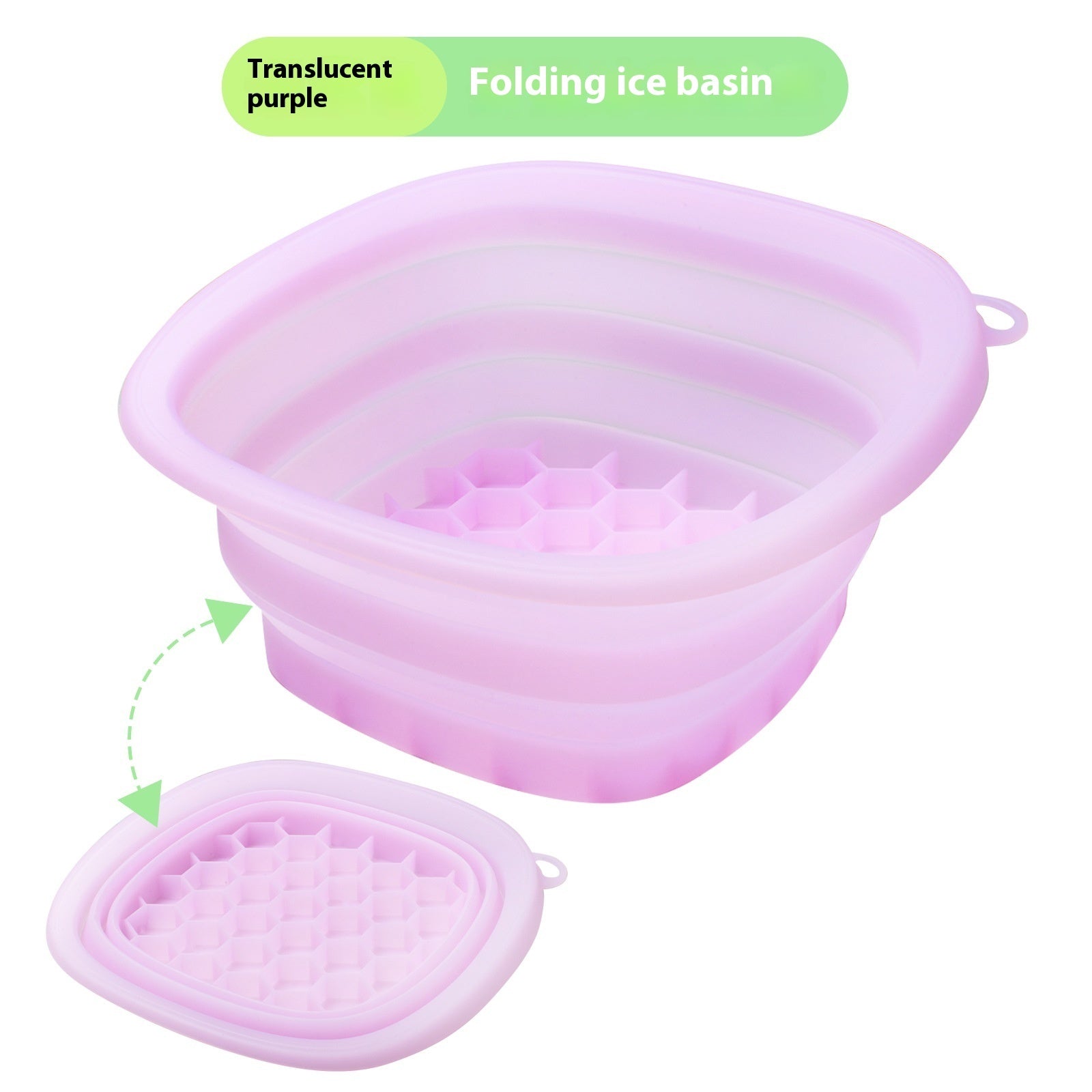 Household Silicone Folding Basin – Ice Tray & Facial Care Wash Bowl for Ice Bath