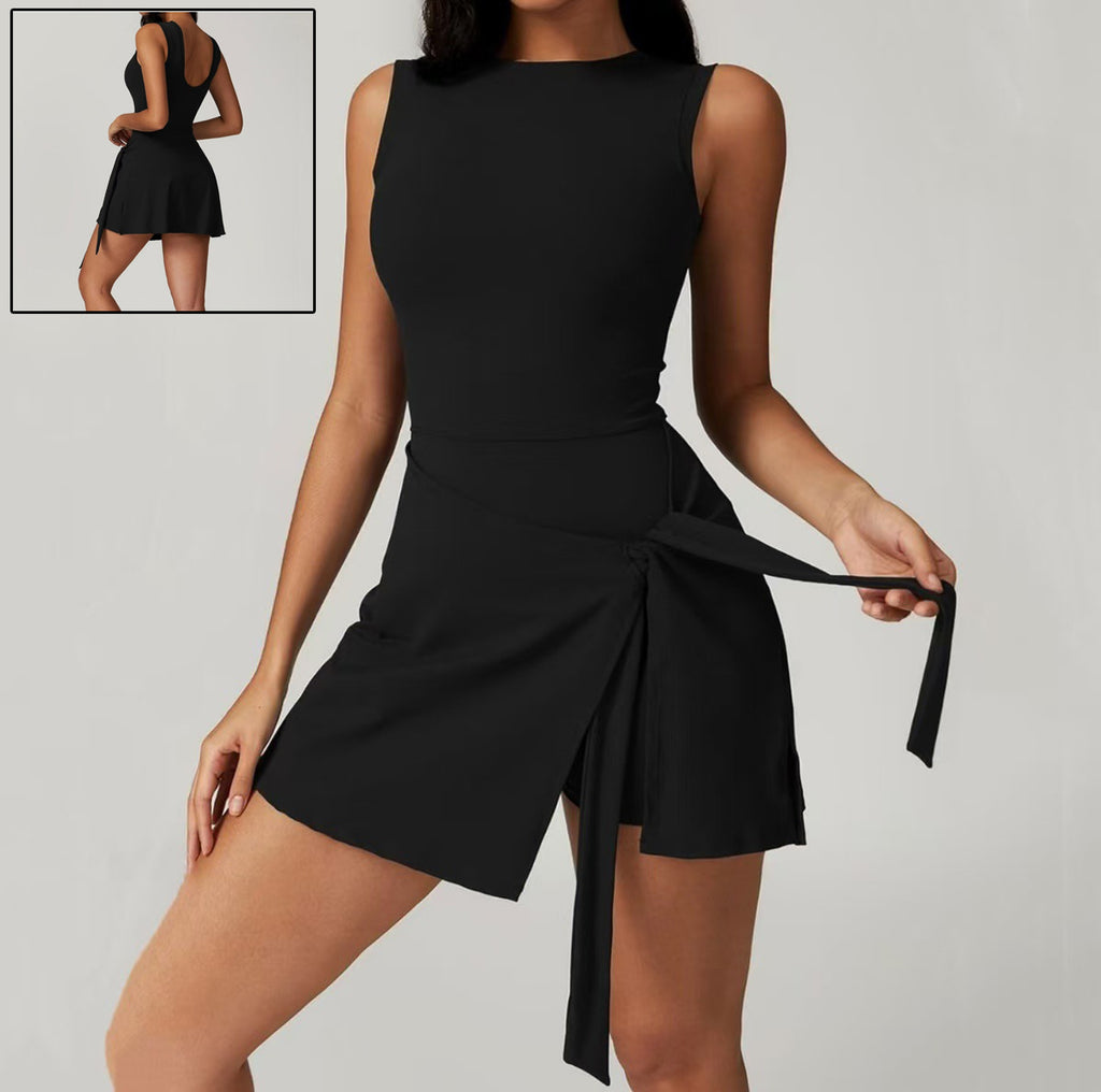 Women’s Sleeveless Yoga Romper – Backless One-Piece Fitness Jumpsuit