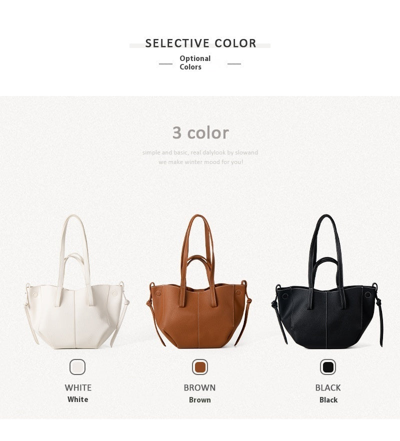Large Capacity Vegetable Basket Shoulder Bag for Women – Fashion Underarm Tote