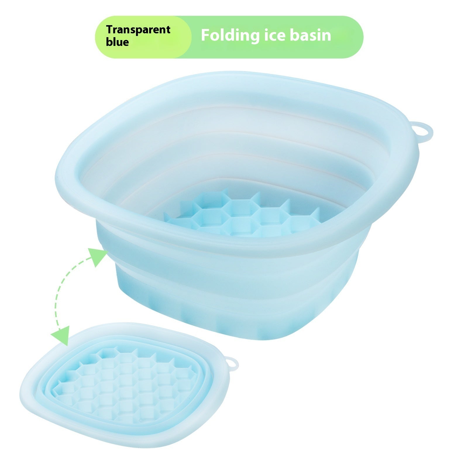Household Silicone Folding Basin – Ice Tray & Facial Care Wash Bowl for Ice Bath