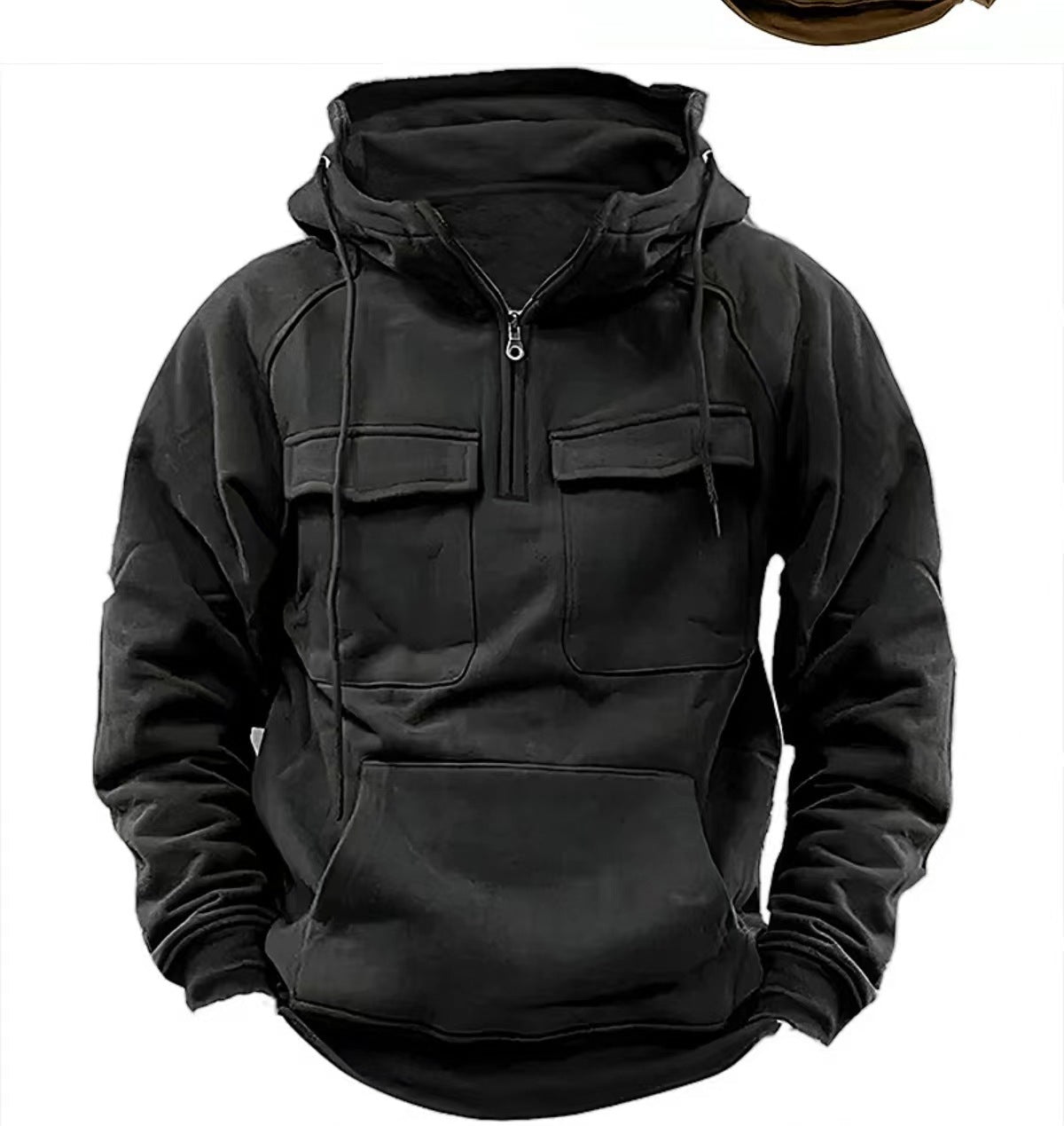Men’s Zip-Up Hoodie – Casual Sports Sweatshirt with Pockets