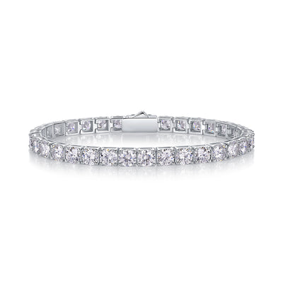 Gravitation Luxury S925 Silver Bracelet – Moissanite Diamond Look.