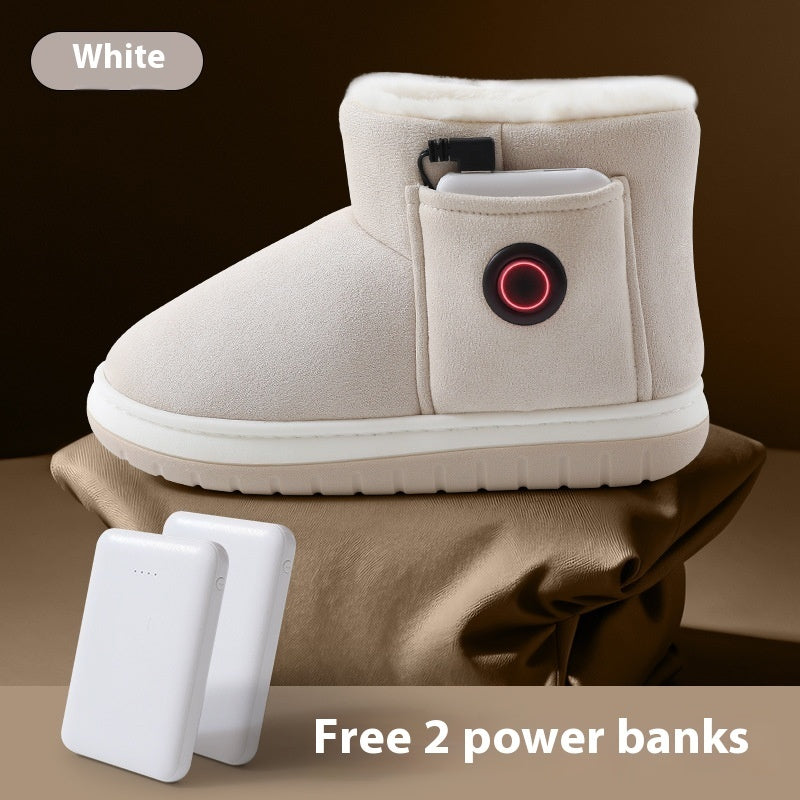 Electric Heated Shoes – Rechargeable Winter Foot Warmers for Men & Women