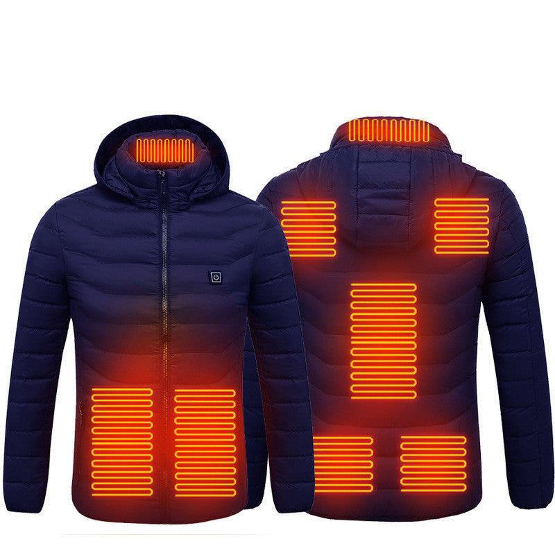 Men’s USB Heated Jacket – Winter Thermal Electric Coat with Heating Vest