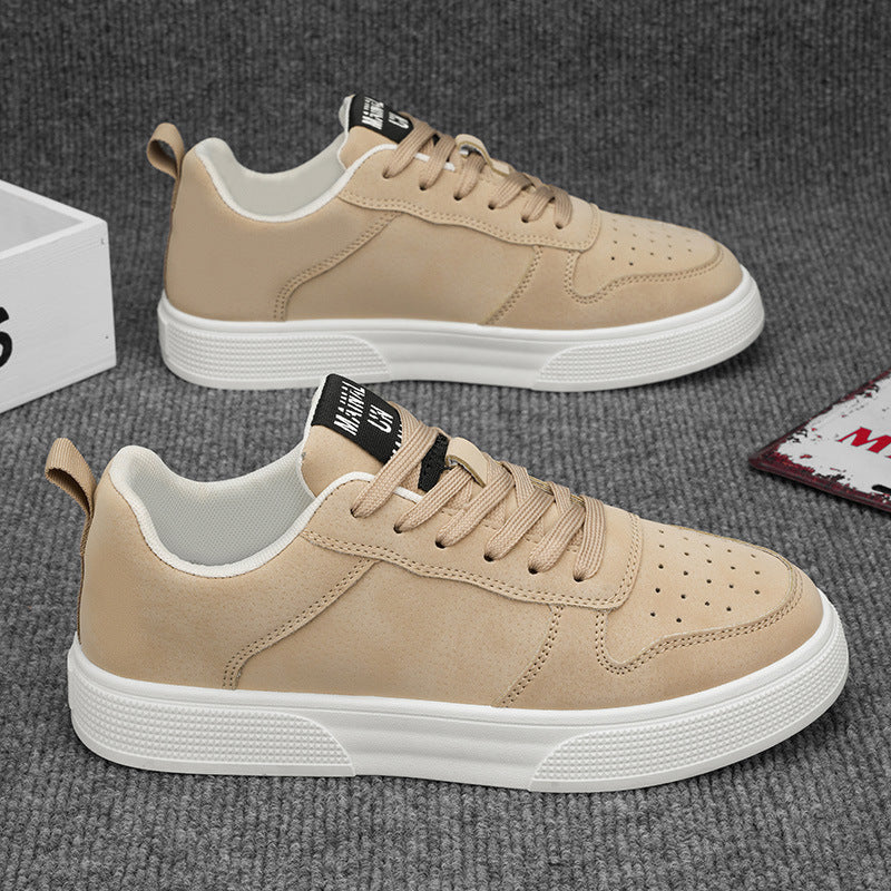 Men’s Casual Sneakers – Lace-Up Flat Walking Shoes