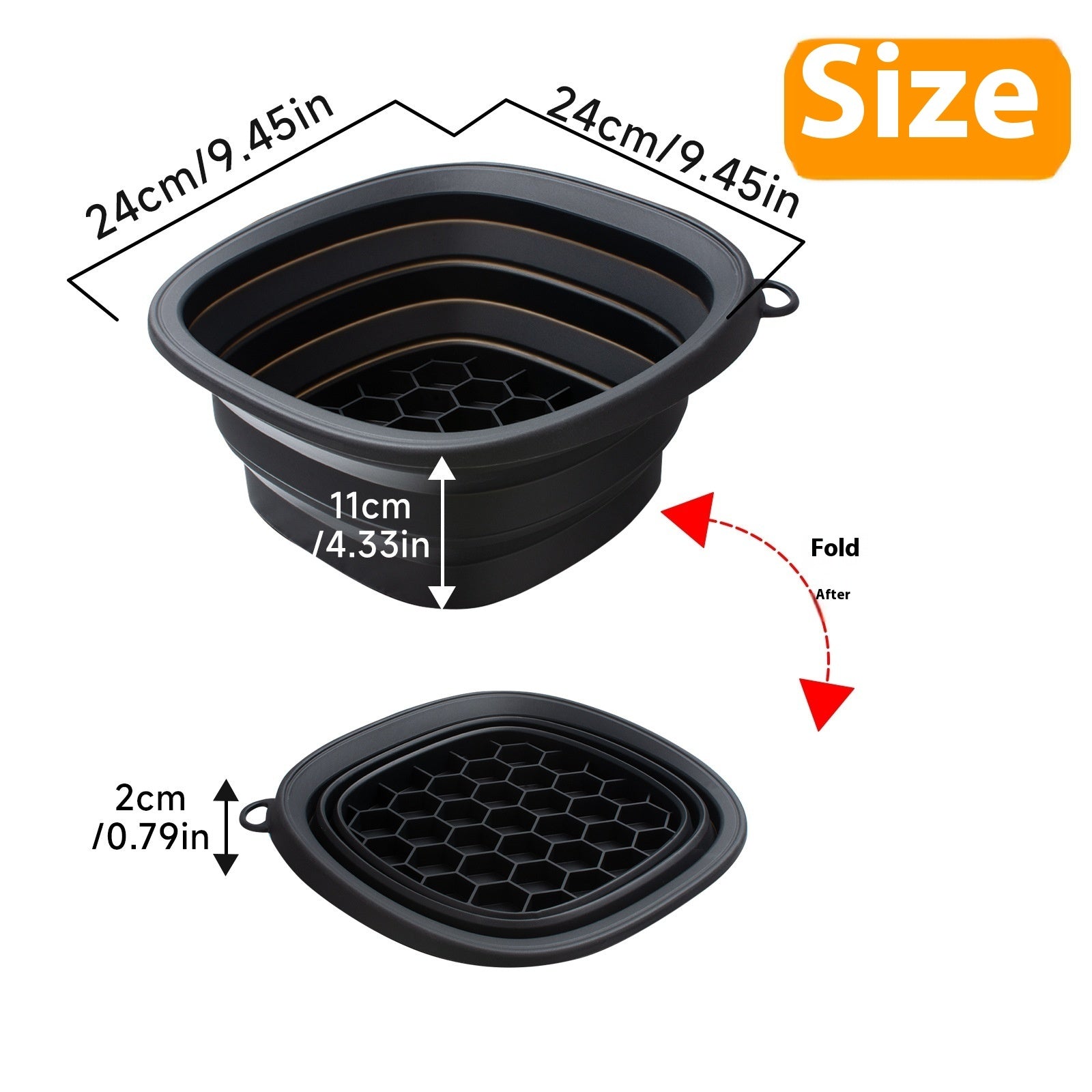 Household Silicone Folding Basin – Ice Tray & Facial Care Wash Bowl for Ice Bath