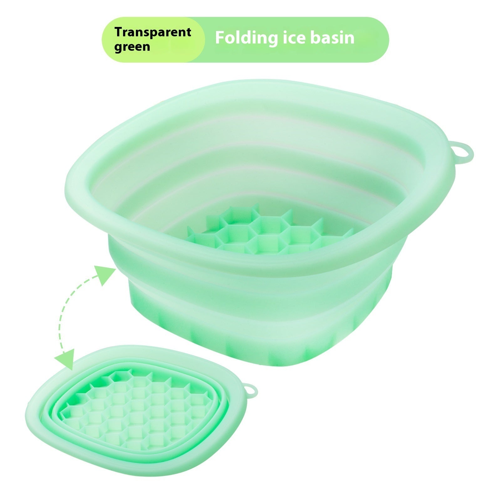 Household Silicone Folding Basin – Ice Tray & Facial Care Wash Bowl for Ice Bath