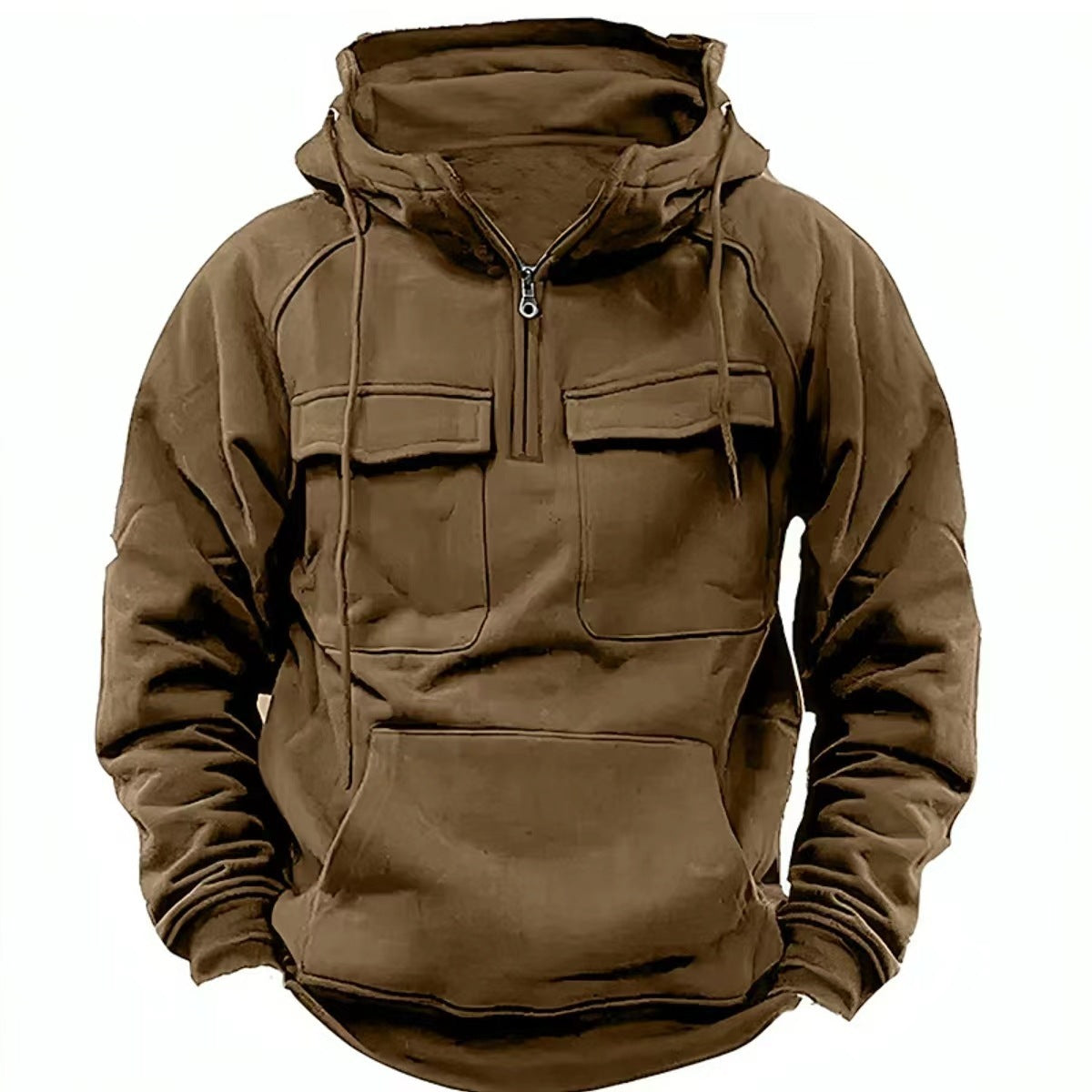 Men’s Zip-Up Hoodie – Casual Sports Sweatshirt with Pockets