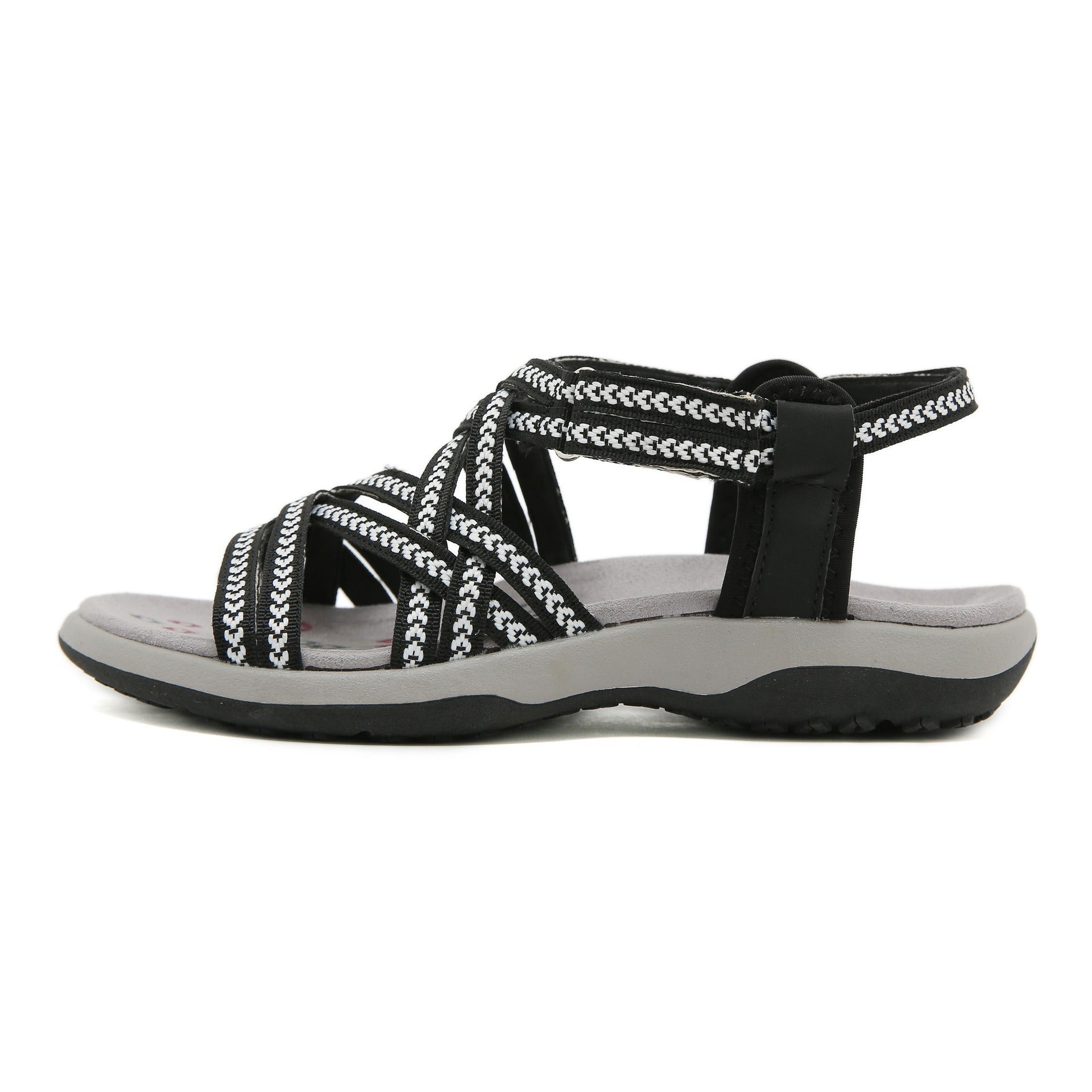 Plus Size Women’s Sports Sandals – Casual Velcro Printed Design