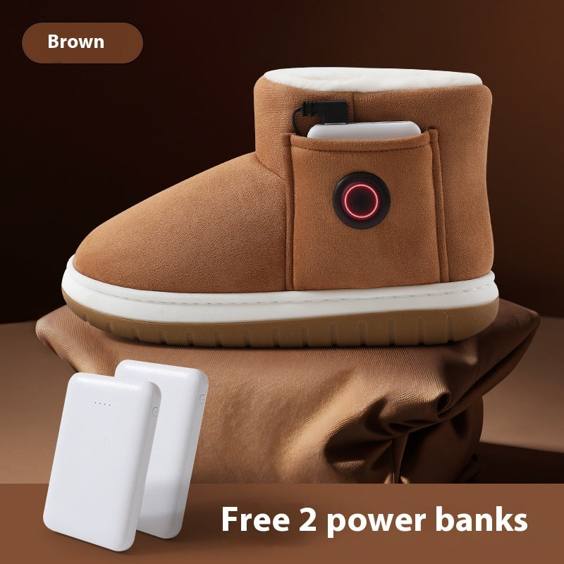 Electric Heated Shoes – Rechargeable Winter Foot Warmers for Men & Women