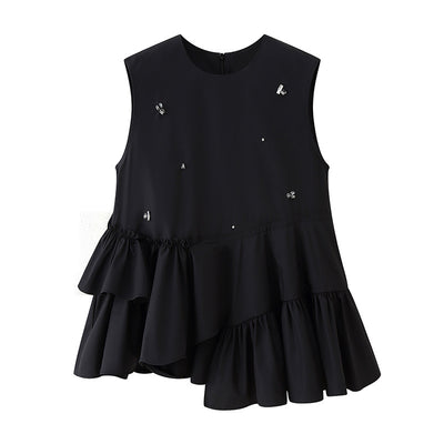 Elegant Sleeveless Peasant Top | Stylish & Comfortable - LShoporia