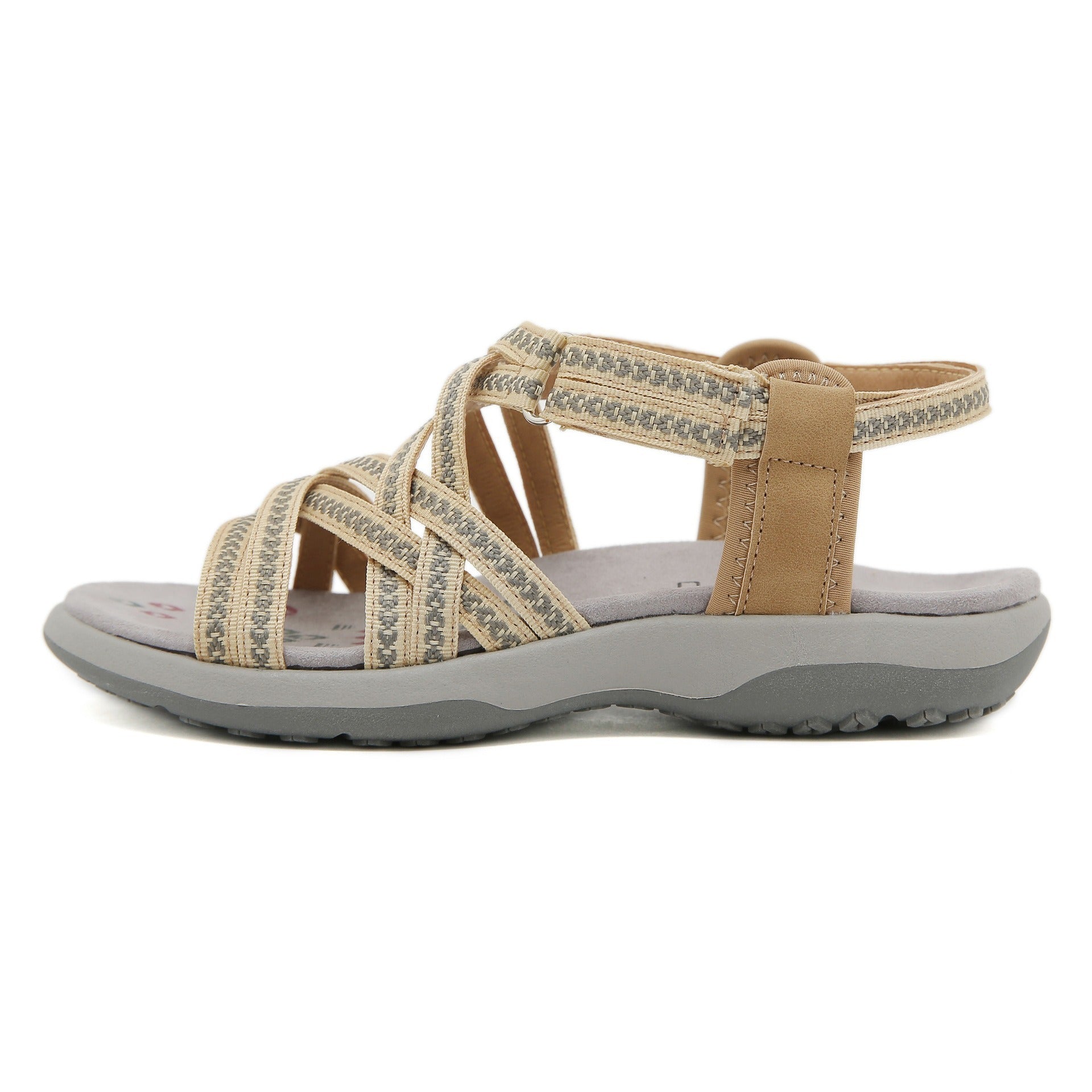 Plus Size Women’s Sports Sandals – Casual Velcro Printed Design