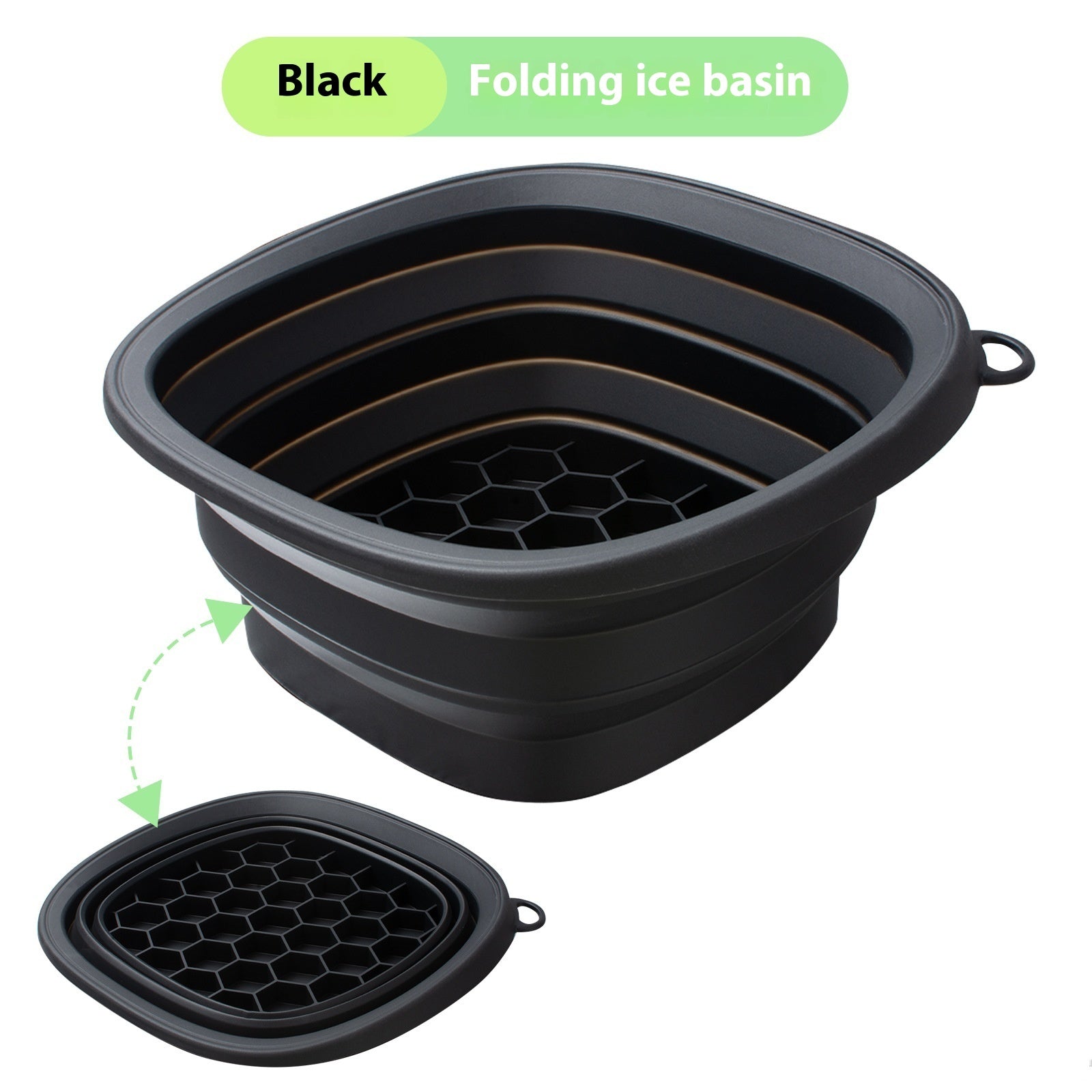 Household Silicone Folding Basin – Ice Tray & Facial Care Wash Bowl for Ice Bath