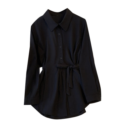 Lazy Style Long Sleeve Shirt | Oversized Casual Top - LShoporia