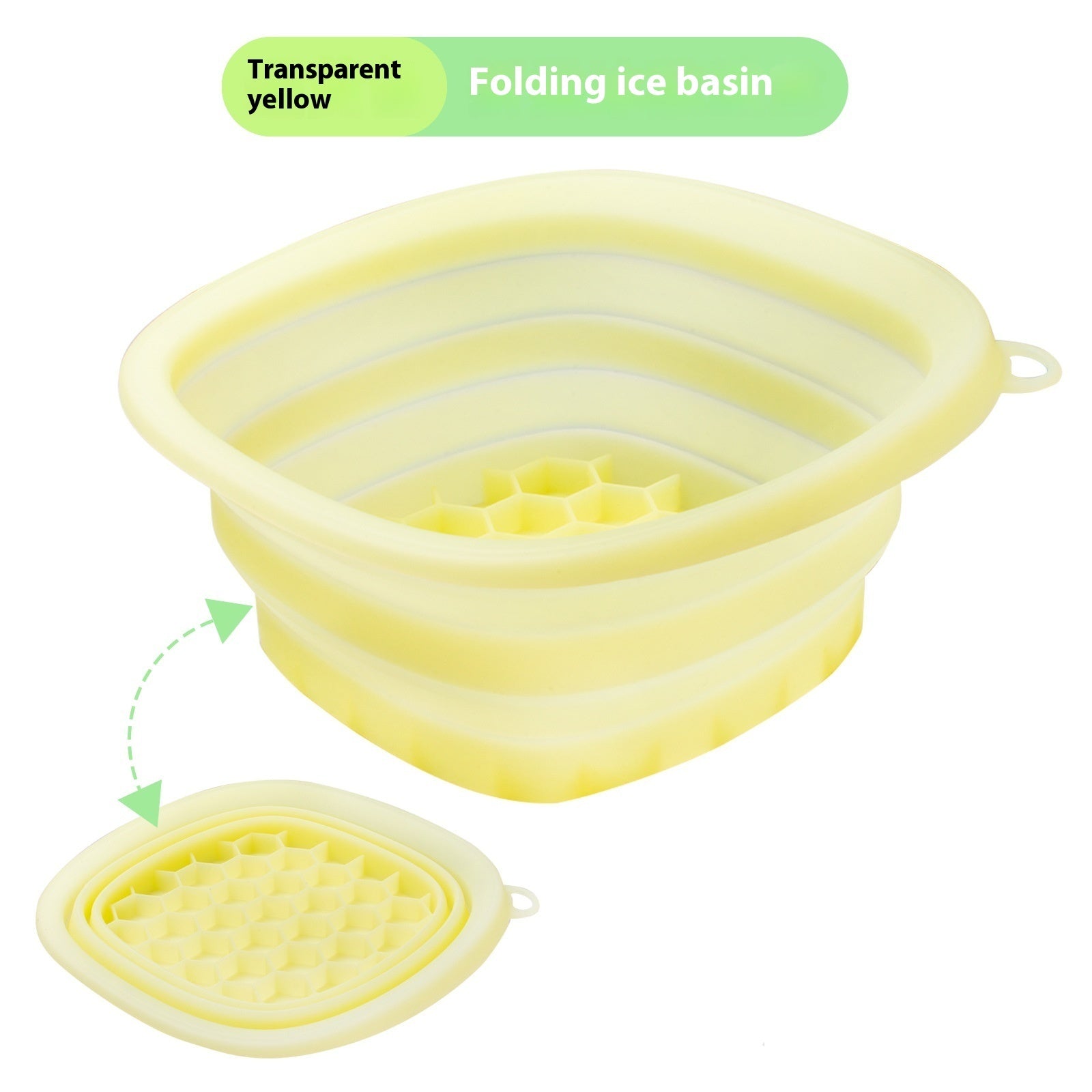 Household Silicone Folding Basin – Ice Tray & Facial Care Wash Bowl for Ice Bath