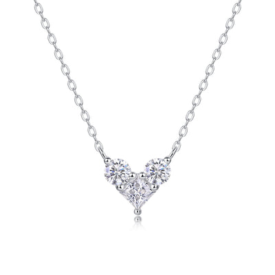 Love in the Present Pendant Set – Square Moissanite & S925 Silver.