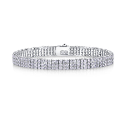 Chain Guanghua Luxury S925 Silver Bracelet – Moissanite Diamond Look Jewelry.