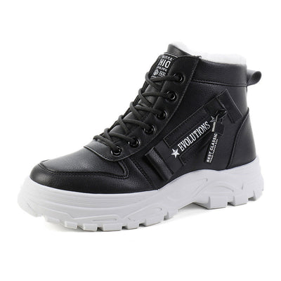 Korean platform sneakers High-Top Martin – Warm Student Fashion - LShoporia
